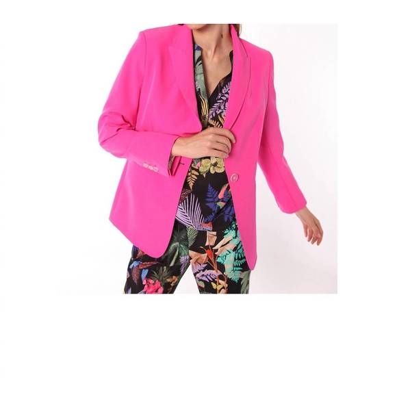NEW VILAGALLO katrina jacket in fucsia crep - Picture 1 of 3